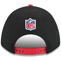 Casquette ajustable New Era 9FORTY M-Crown A-Frame pour homme, noire/écarlate, des San Francisco 49ers, draft NFL 2025