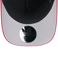 Casquette ajustable New Era 9FORTY M-Crown A-Frame pour homme, noire/écarlate, des San Francisco 49ers, draft NFL 2025