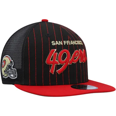 Men's New Era Black San Francisco 49ers Classic 9FIFTY Trucker Snapback Hat