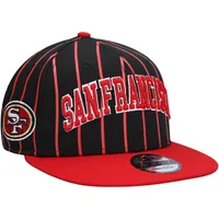 Men's New Era Black San Francisco 49ers Quad II 9FIFTY Trucker Snapback Hat