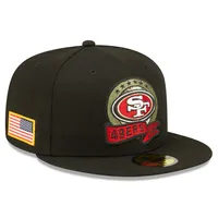 Men's San Francisco 49ers New Era Black Team 59FIFTY Fitted Hat