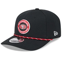 Casquette extensible à boutons-pression San Francisco 49ers 2024 Sideline 9SEVENTY de New Era pour homme noire