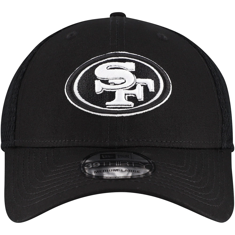 Casquette flexible noire 39THIRTY des San Francisco 49ers New Era pour hommes