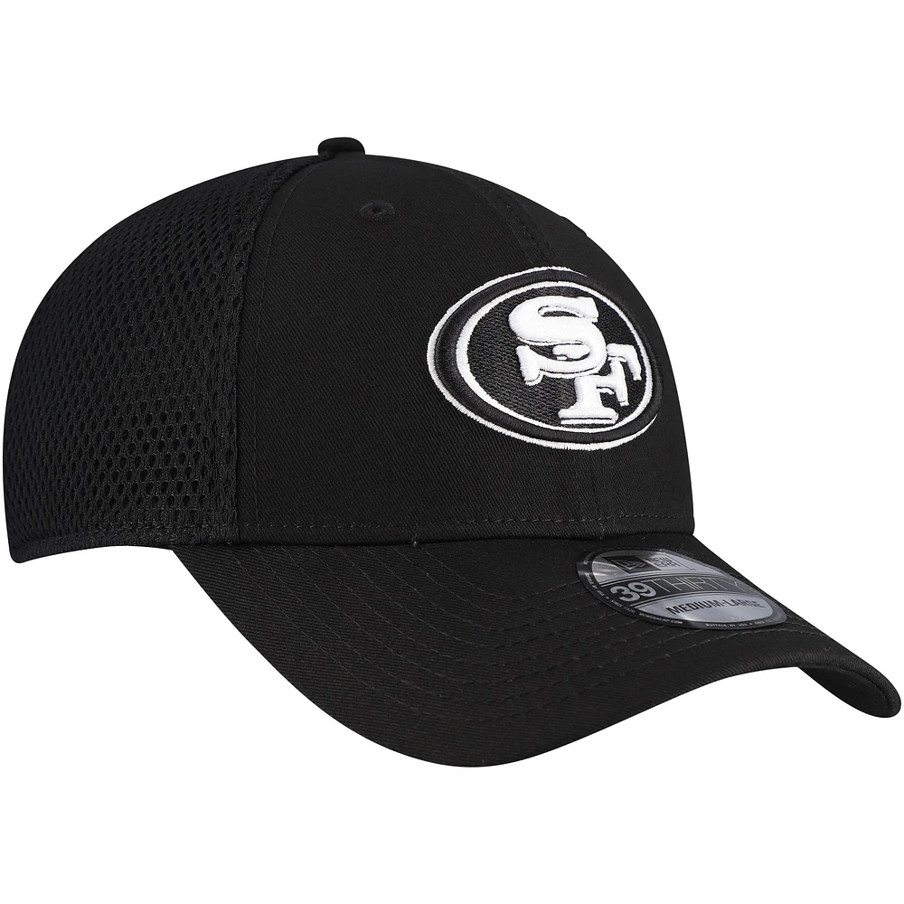 Men's New Era Black San Francisco 49ers 39THIRTY Flex Hat