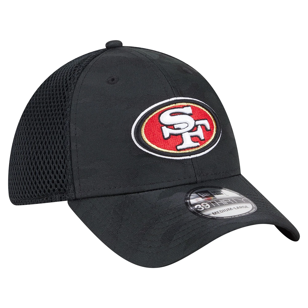 Men's New Era Black San Francisco 49ers Active Camo 39THIRTY Flex Hat