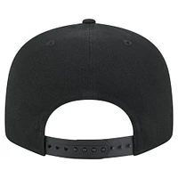 Men's New Era Black San Francisco 49ers Adventure Canvas Split Panel 9FIFTY Snapback Hat