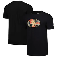 T-shirt noir avec logo camouflage des San Francisco 49ers New Era pour hommes