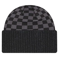 Men's New Era Black San Francisco 49ers Checkered Cuffed Knit Hat