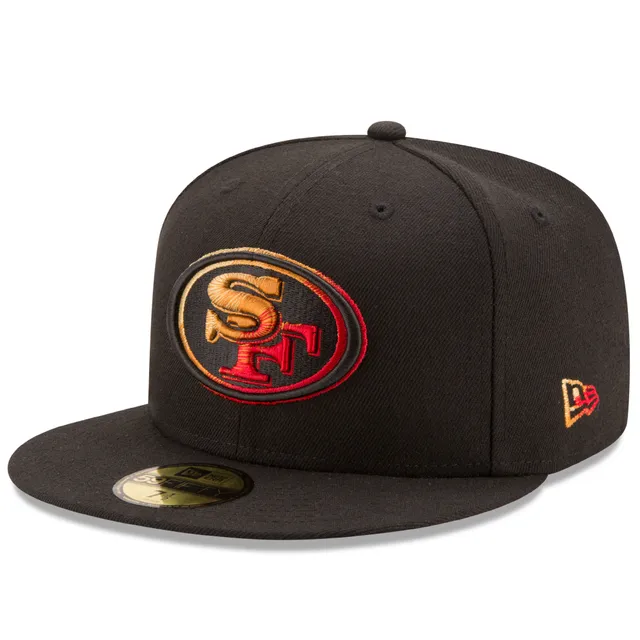 Lids San Francisco 49ers New Era Stateview 59FIFTY Fitted Hat - Scarlet