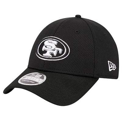 Men's New Era Black San Francisco 49ers Evergreen 9FORTY Adjustable Hat