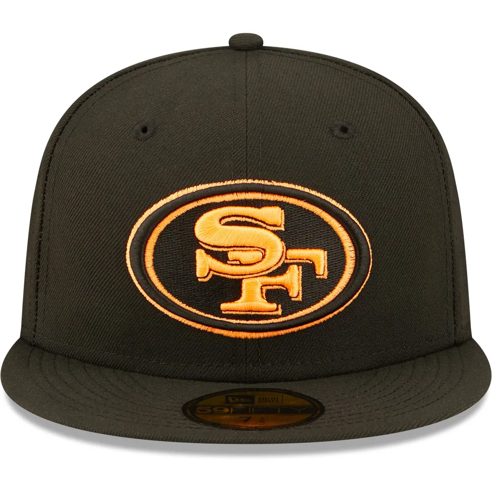 San Francisco 49ers New Era Black on Black 59FIFTY Fitted Hat