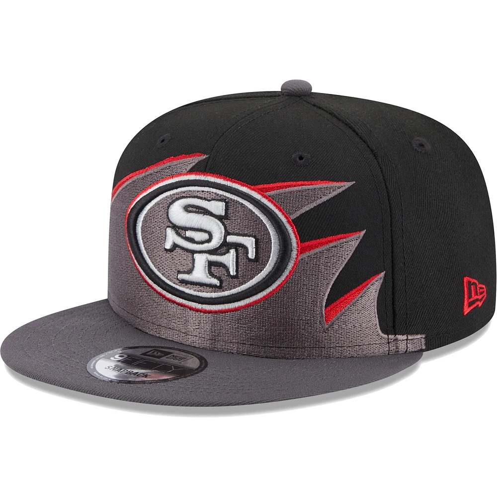 Casquette Snapback Tidal 9FIFTY San Francisco 49ers New Era noire pour homme