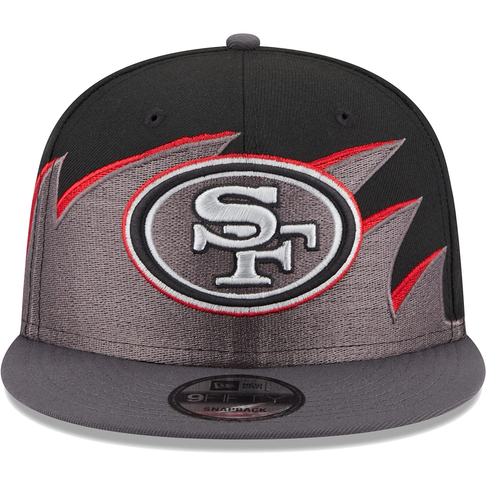 Casquette Snapback Tidal 9FIFTY San Francisco 49ers New Era noire pour homme