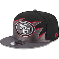 Men's New Era Black San Francisco 49ers Tidal 9FIFTY Snapback Hat