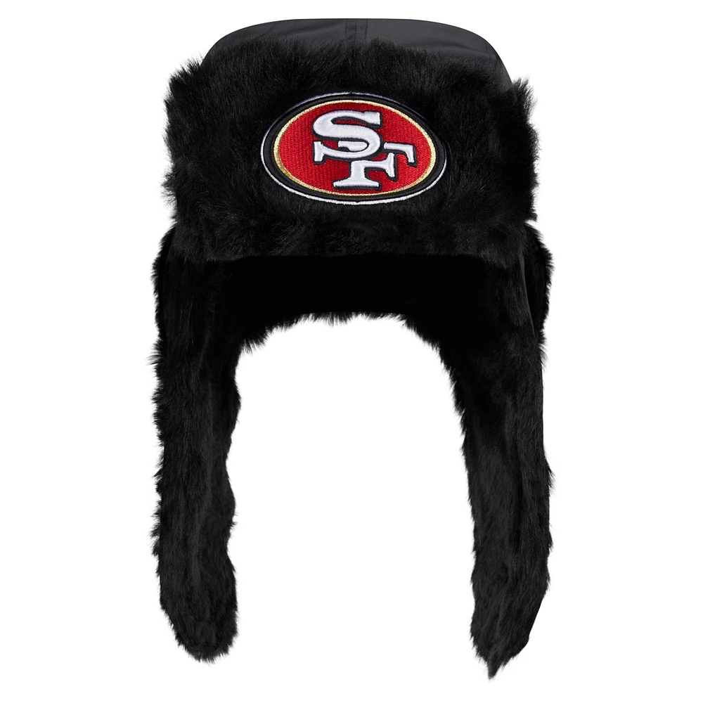 Casquette de trappeur noire San Francisco 49ers New Era pour hommes