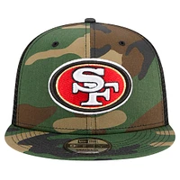 Men's New Era Camo San Francisco 49ers  Main Trucker 9FIFTY Snapback Hat