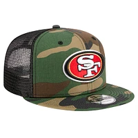 Men's New Era Camo San Francisco 49ers  Main Trucker 9FIFTY Snapback Hat