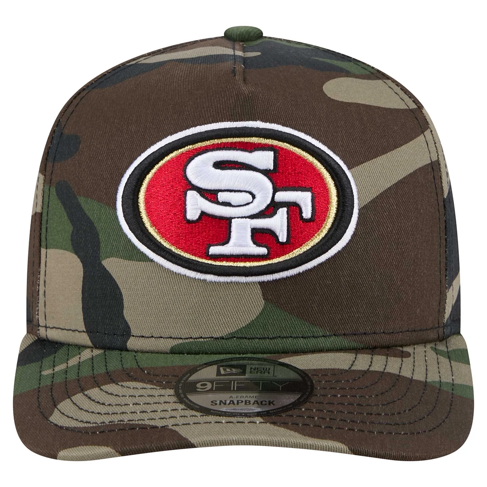 Men's New Era Camo San Francisco 49ers Woodsy 9FIFTY Snapback Hat