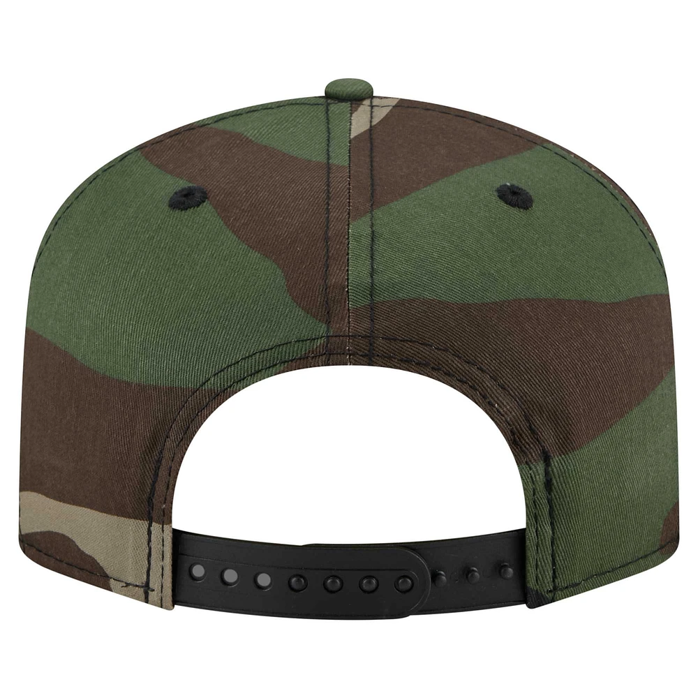 Men's New Era Camo San Francisco 49ers Woodsy 9FIFTY Snapback Hat