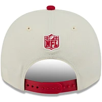 Casquette snapback New Era 9FIFTY A-Frame crème/écarlate pour homme, San Francisco 49ers, draft NFL 2025