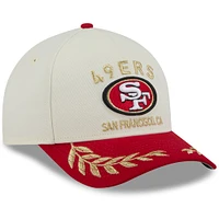 Men's New Era /Scarlet San Francisco 49ers 2025 NFL Draft 9FORTY A-Frame M-Crown Adjustable Hat