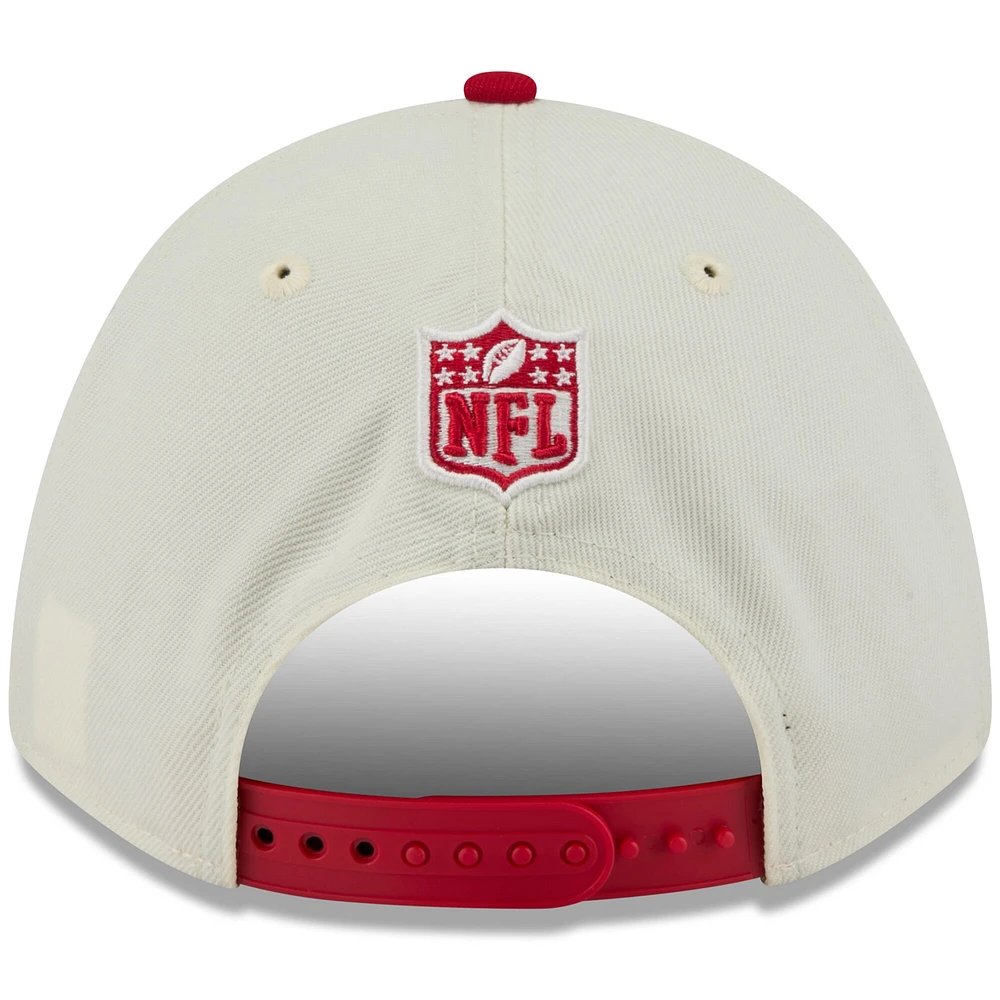 Men's New Era /Scarlet San Francisco 49ers 2025 NFL Draft 9FORTY A-Frame M-Crown Adjustable Hat