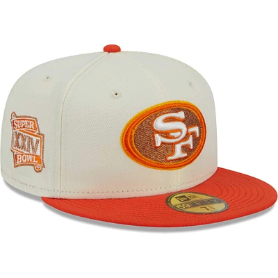 Casquette ajustée 59FIFTY City Icon San Francisco 49ers New Era crème/rouge pour homme