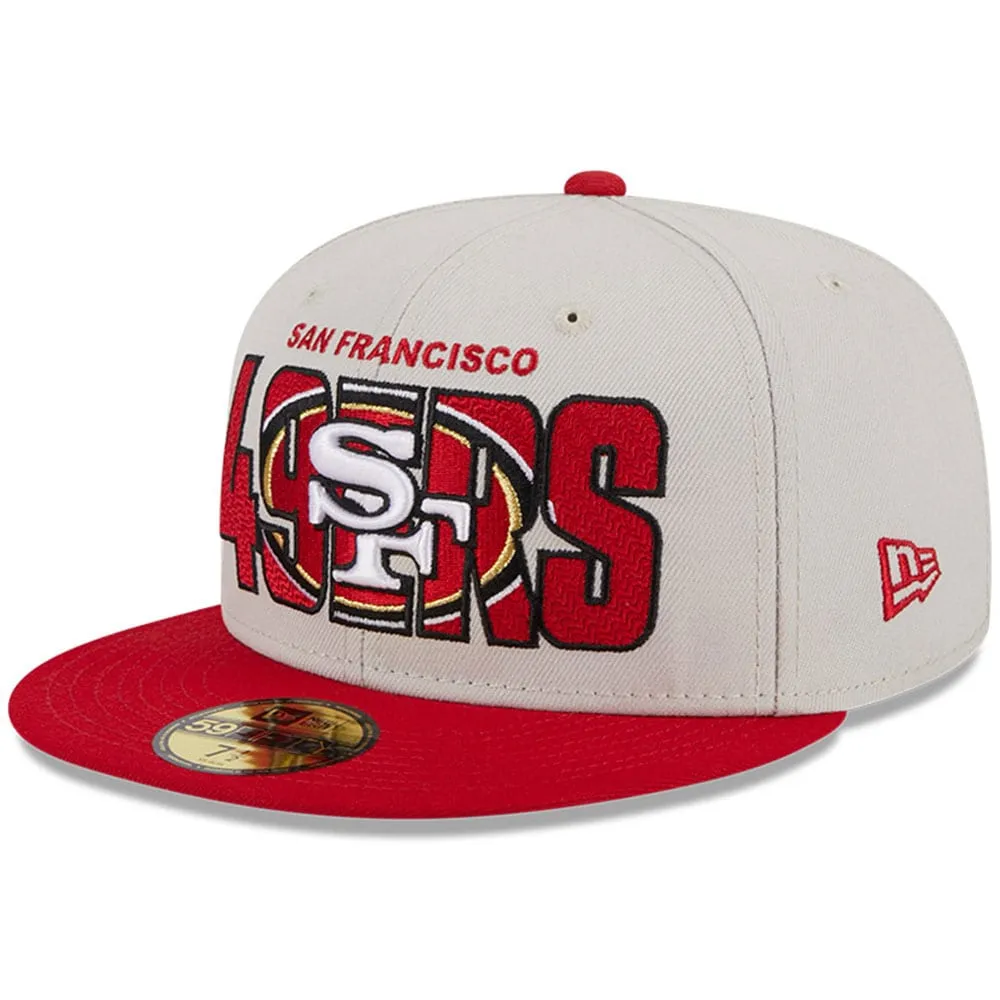 New Era Men NFL Fitted 59FIFTY San Francisco 49ers Black/Red Cap 7 1/4