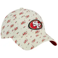 San Francisco 49ers New Era Women's Bloom 9TWENTY Adjustable Hat - Cream