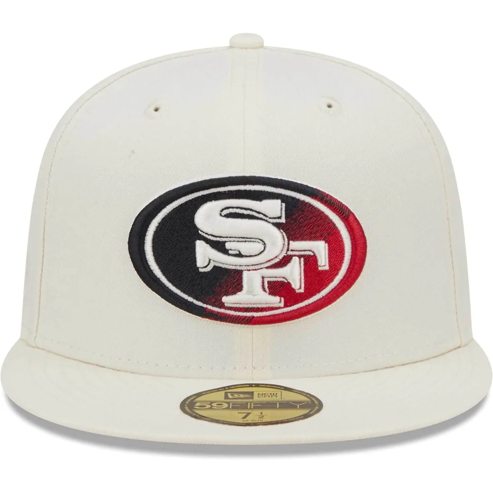 Men's New Era San Francisco 49ers White on White 59FIFTY Fitted Hat