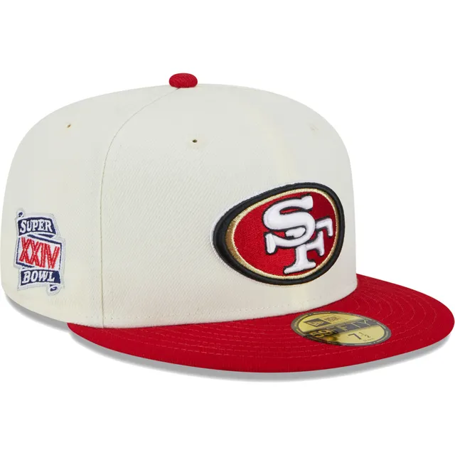 Men's New Era White San Francisco 49ers Omaha 59FIFTY Fitted Hat