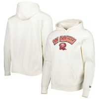 Men's New Era Cream San Francisco 49ers Sideline Chrome Pullover Hoodie