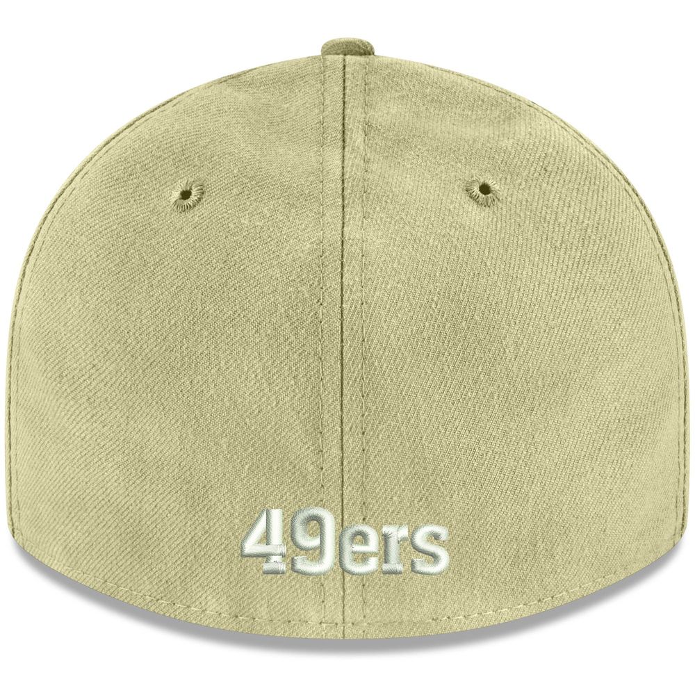 Men's New Era Gold San Francisco 49ers Omaha Throwback Low Profile 59FIFTY Fitted Hat