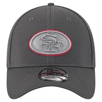 Men's New Era Graphite San Francisco 49ers  Main 39THIRTY Flex Hat