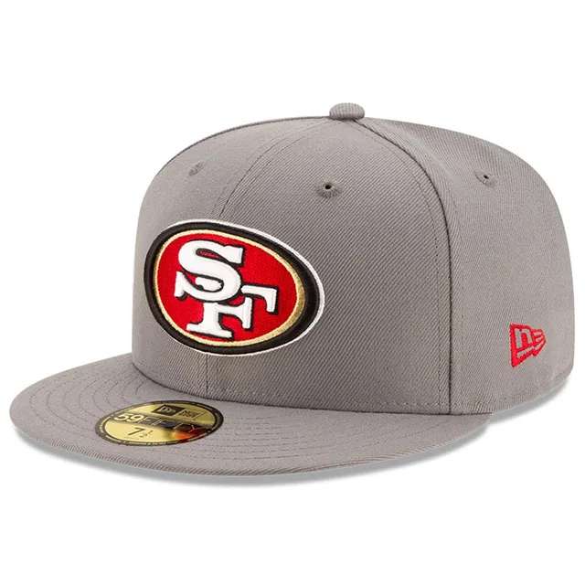 Men's New Era Graphite/Scarlet San Francisco 49ers 2021 NFL Draft Trucker  39THIRTY Flex Hat