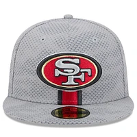 Men's New Era Gray San Francisco 49ers 2024 Sideline 59FIFTY Fitted Hat