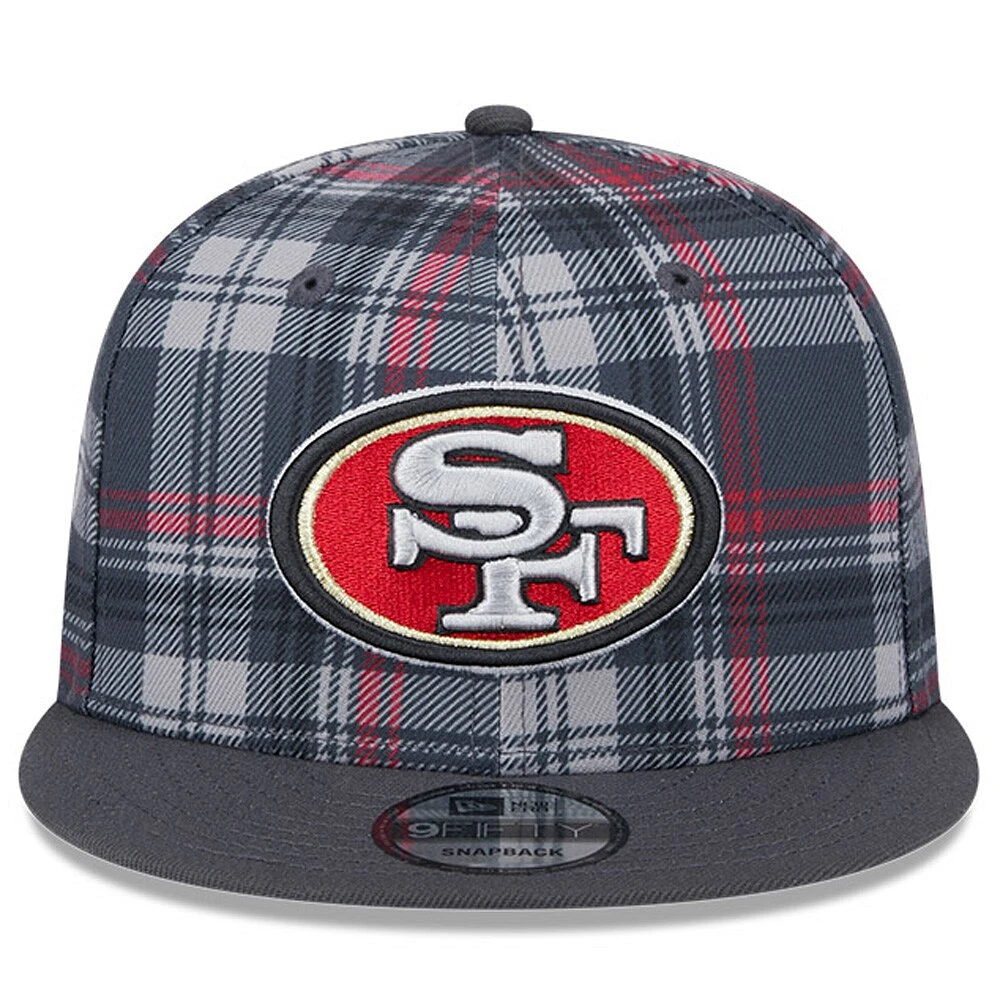 Casquette Snapback 9FIFTY Snapback New Era pour hommes des San Francisco 49ers 2024 Sideline Statement