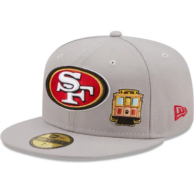 Men's New Era Scarlet San Francisco 49ers Main Bucket Hat Size: Small/Medium