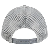 Men's New Era Gray San Francisco 49ers Domain 9FORTY A-Frame Trucker Adjustable Hat