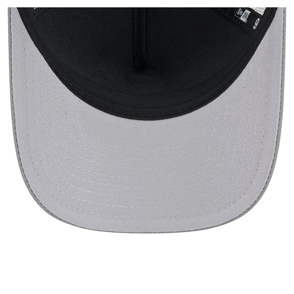 Men's New Era Gray San Francisco 49ers Domain 9FORTY A-Frame Trucker Adjustable Hat