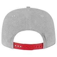 Men's New Era Gray San Francisco 49ers Throwback Corded Golfer Snapback Hat