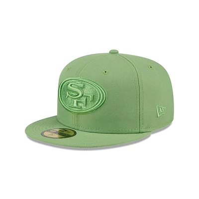 Casquette ajustée 59FIFTY verte pour hommes des San Francisco 49ers Color Pack New Era