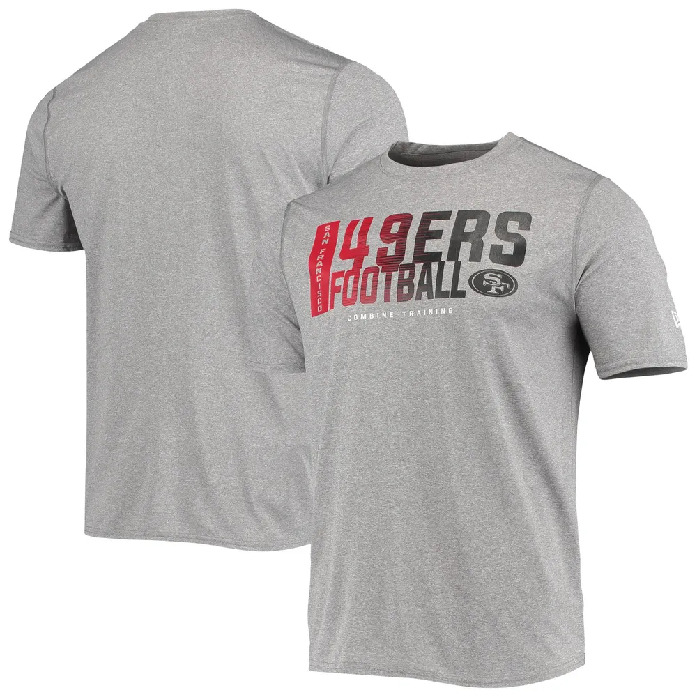 New Era Scarlet San Francisco 49ers Combine Authentic Sweep T-Shirt