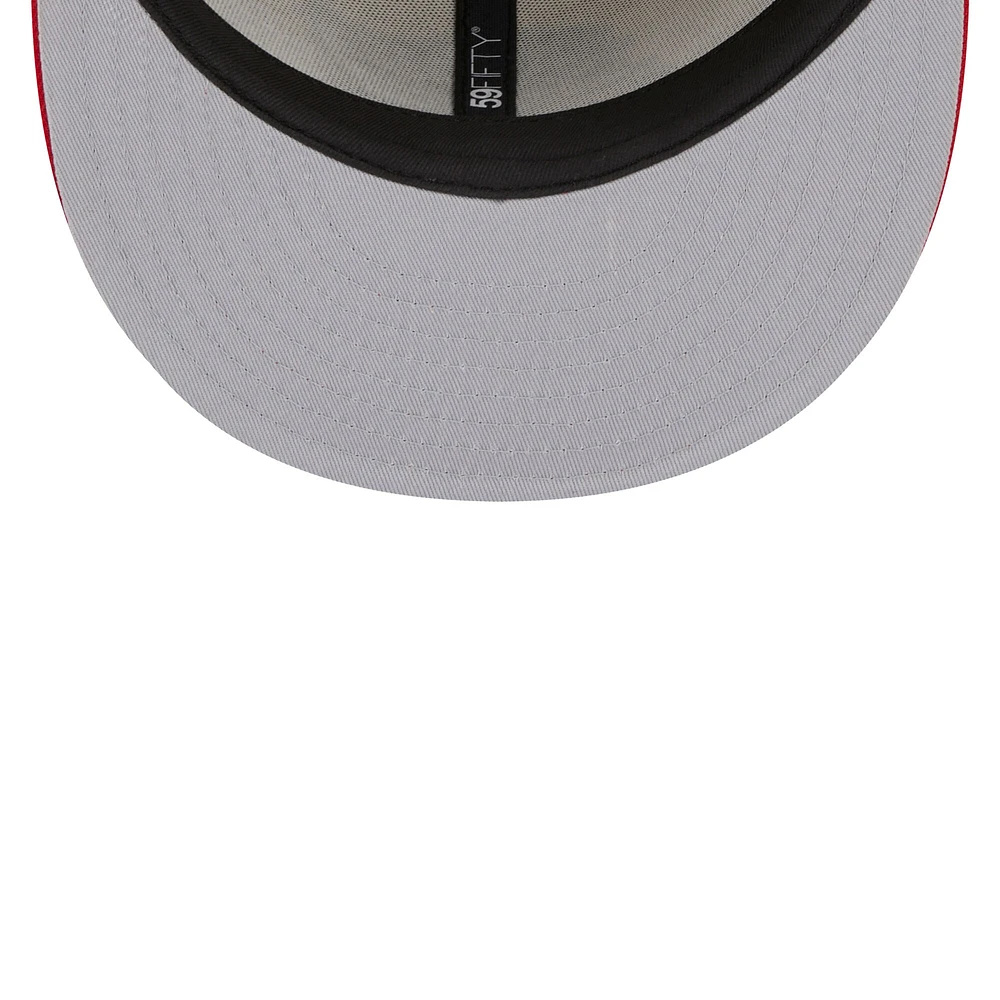 Casquette ajustée 59FIFTY pour homme New Era kaki/écarlate San Francisco 49ers Super Bowl Champions Patch