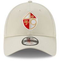 Men's New Era Khaki San Francisco 49ers Historic Playmaker 9TWENTY Adjustable Hat