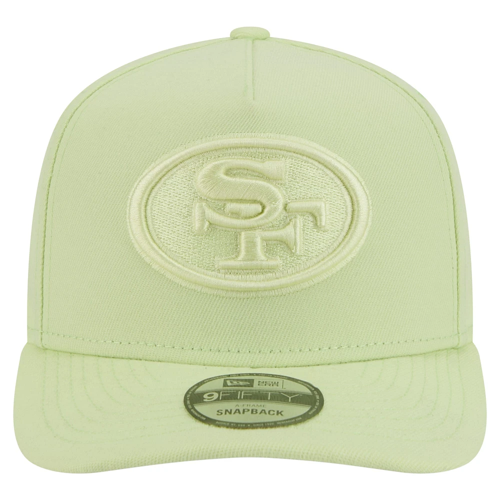 Men's New Era Light Green San Francisco 49ers Color Pack 9FIFTY Snapback Hat