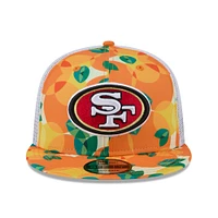 Men's New Era Orange San Francisco 49ers Citrus 9FIFTY Trucker Snapback Hat