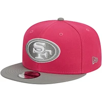 Men's New Era  Pink San Francisco 49ers 2-Tone Color Pack 9FIFTY Snapback Hat