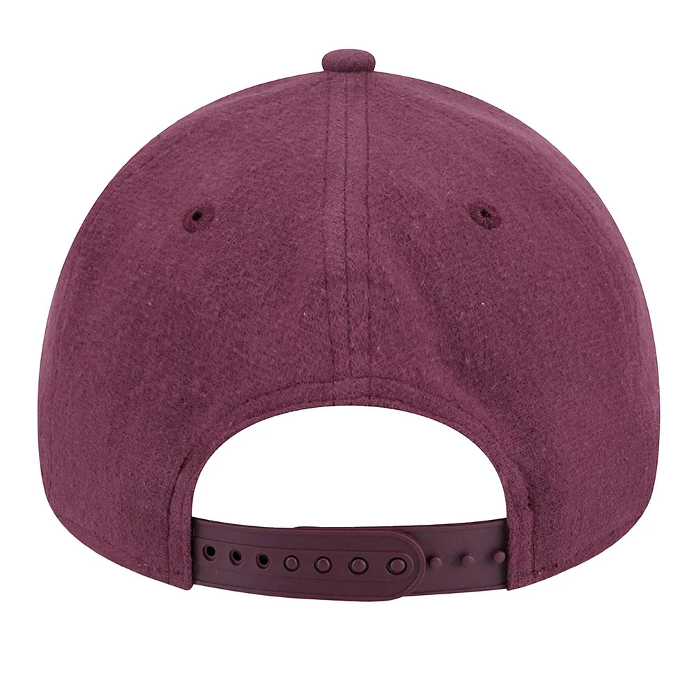 Casquette ajustable San Francisco 49ers en moleskine injectée violette New Era pour homme