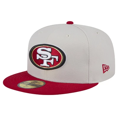 Casquette ajustée Stoney 59FIFTY des San Francisco 49ers New Era pour hommes